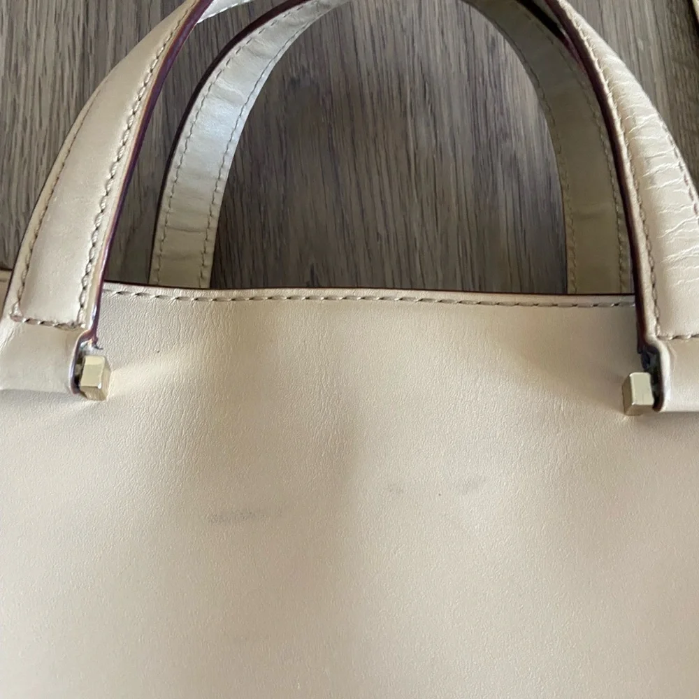 Kate Spade Cream Leather Tote